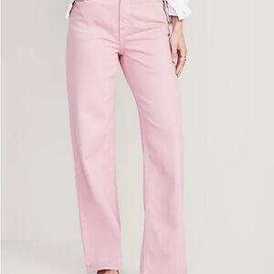 Old Navy Women's Light Pink Flare Jeans